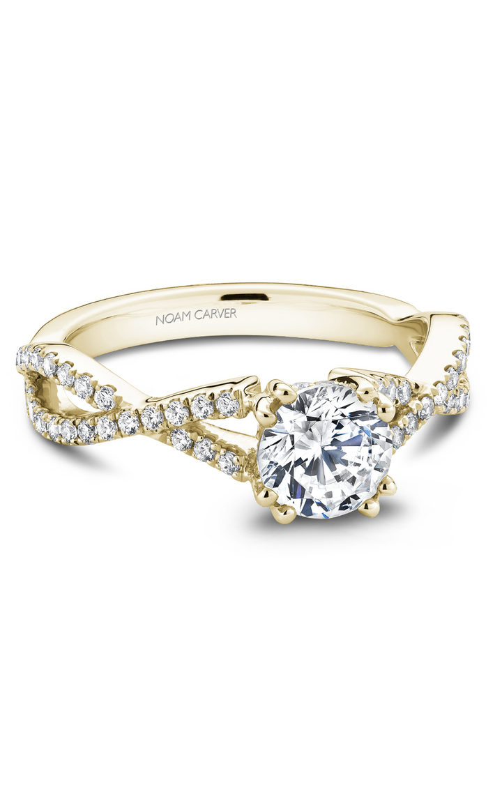 Noam Carver Twist Band Engagement Ring B004-03YA