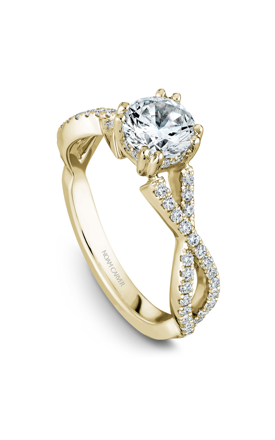 Noam Carver Twist Band Engagement Ring B004-03YA