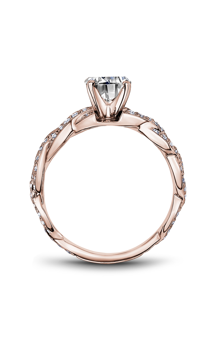 Noam Carver Twist Band Engagement Ring B059-01RA