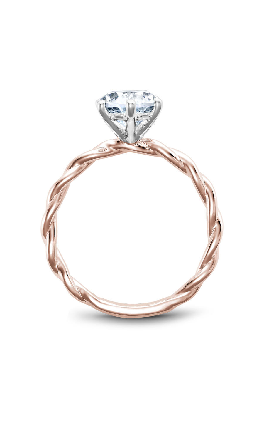 Noam Carver Twist Band Engagement Ring B167-01RWA