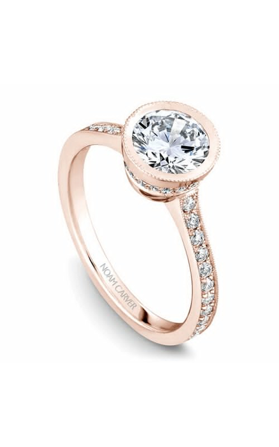 Noam Carver Bezel Engagement Ring B025-02RA