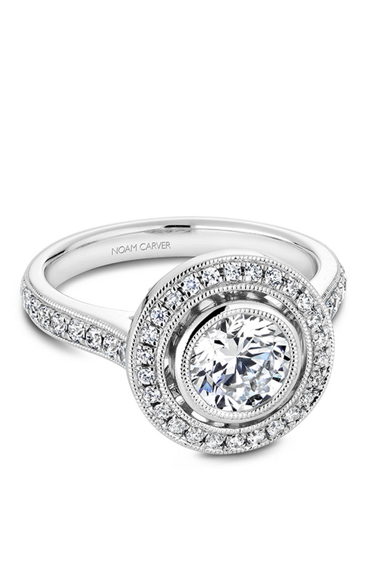 Noam Carver Bezel Engagement Ring R040-02A