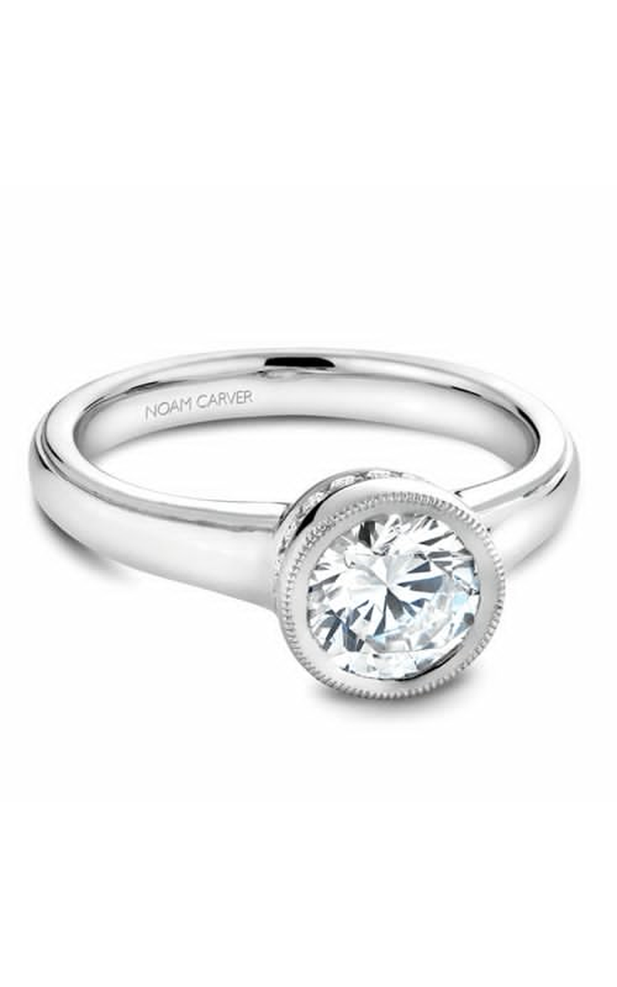 Noam Carver Bezel Engagement Ring B025-01A