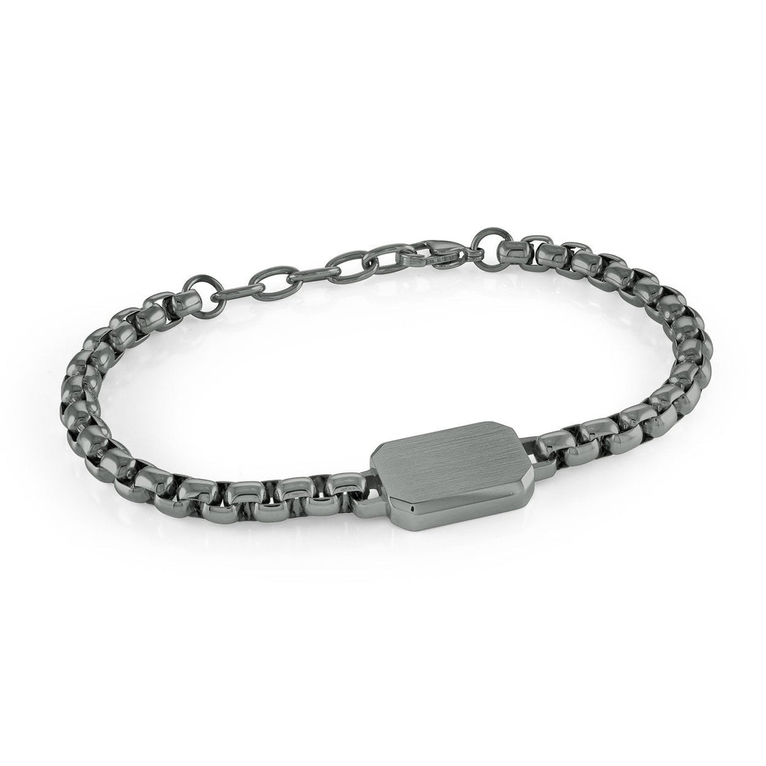 Italgem ID Plate Bracelet 5mm at Golden Tree Jewellers