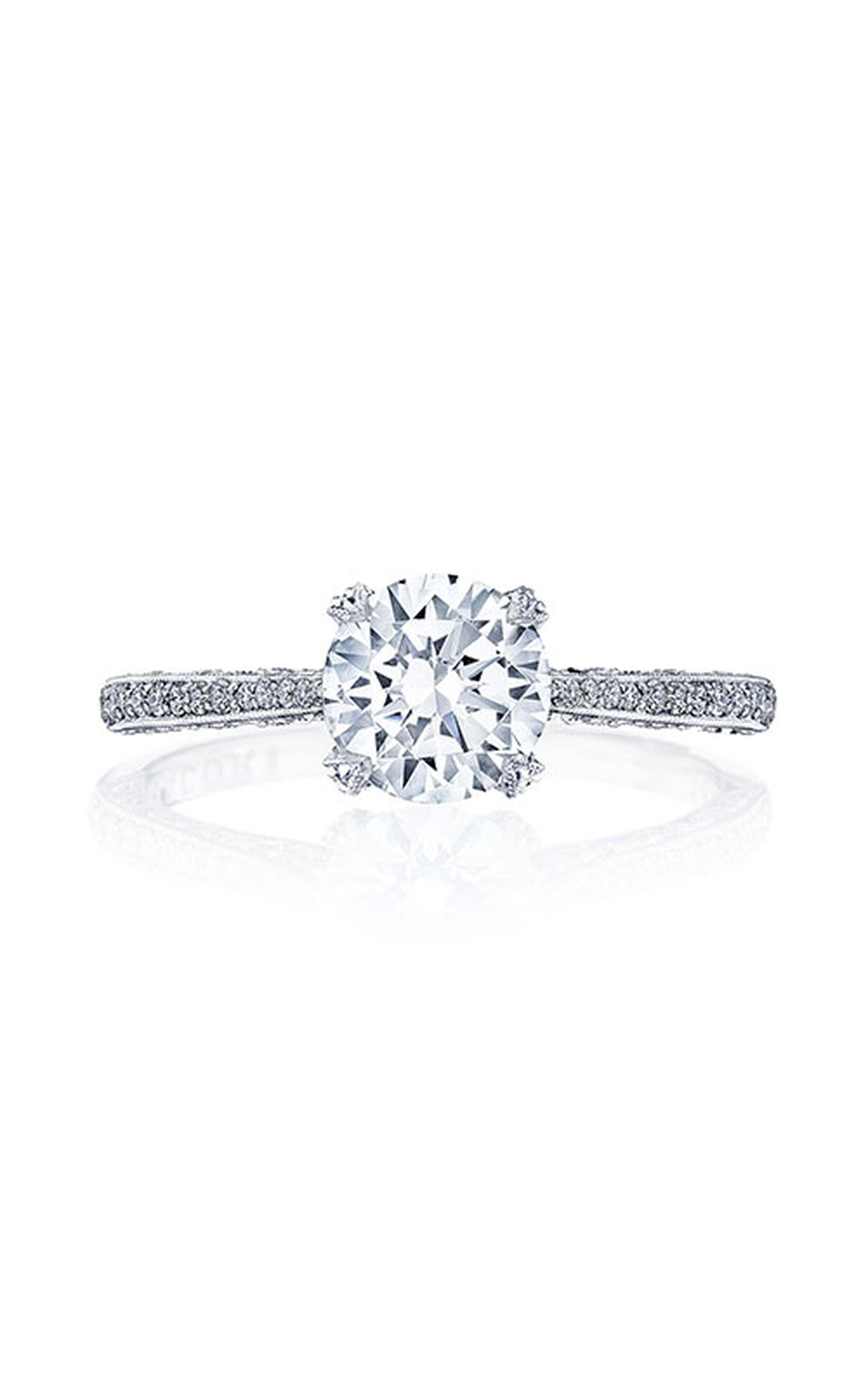 TACORI Classic Crescent Engagement Ring 2680RD65W