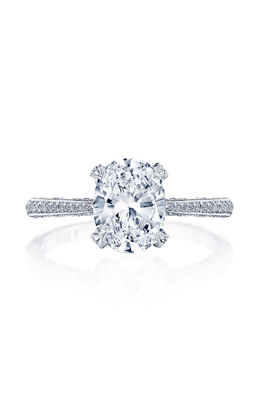 TACORI Classic Crescent Engagement Ring 2680OV85X65W