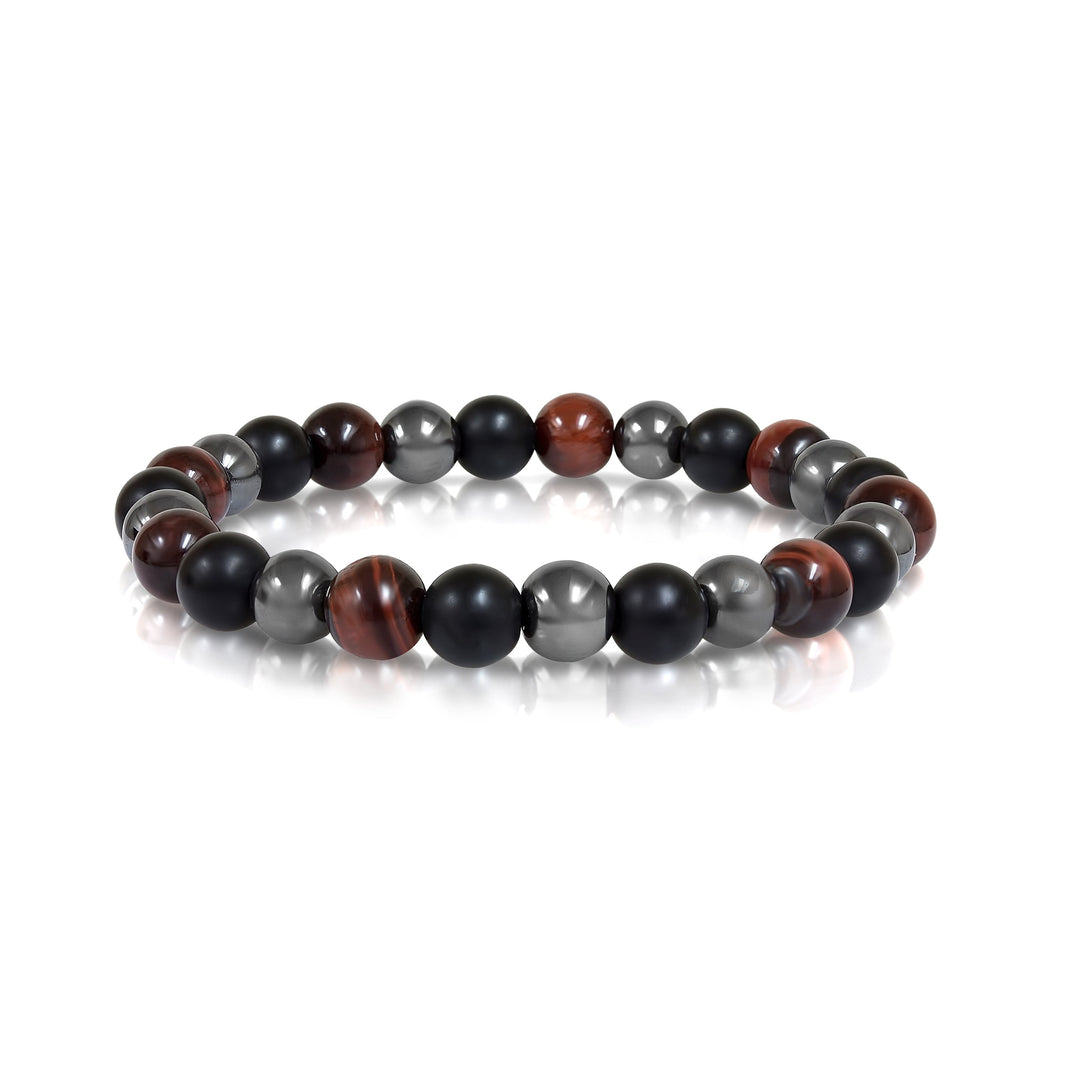 Italgem Red Multi Beaded Bracelet 8mm at Golden Tree Jewellers