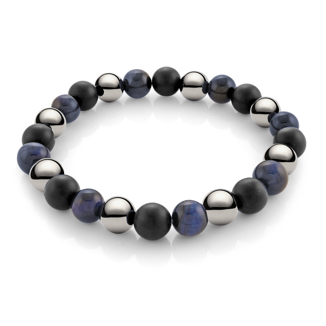 Italgem Blue Beaded Bracelet 8mm at Golden Tree Jewellers