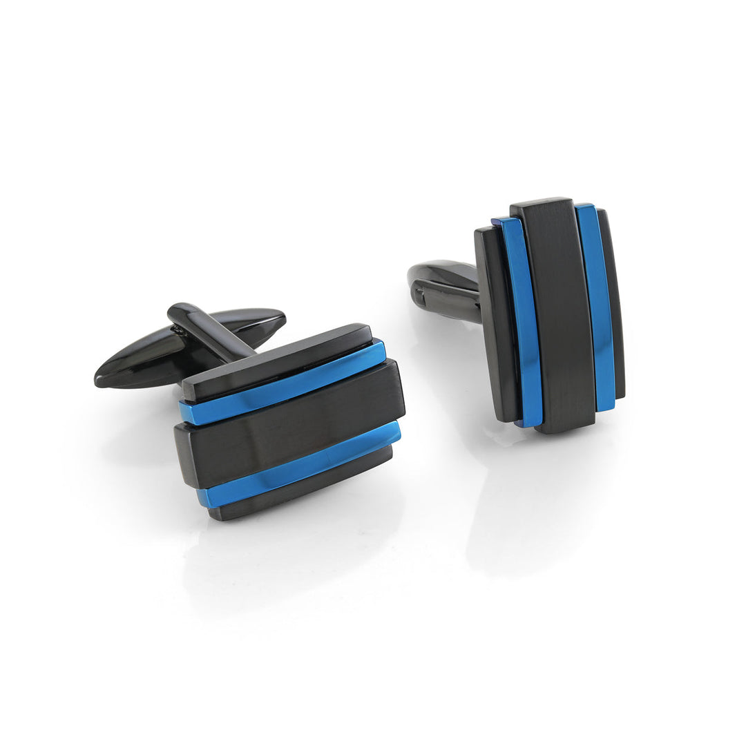 Italgem Striped Cufflinks at Golden Tree Jewellers