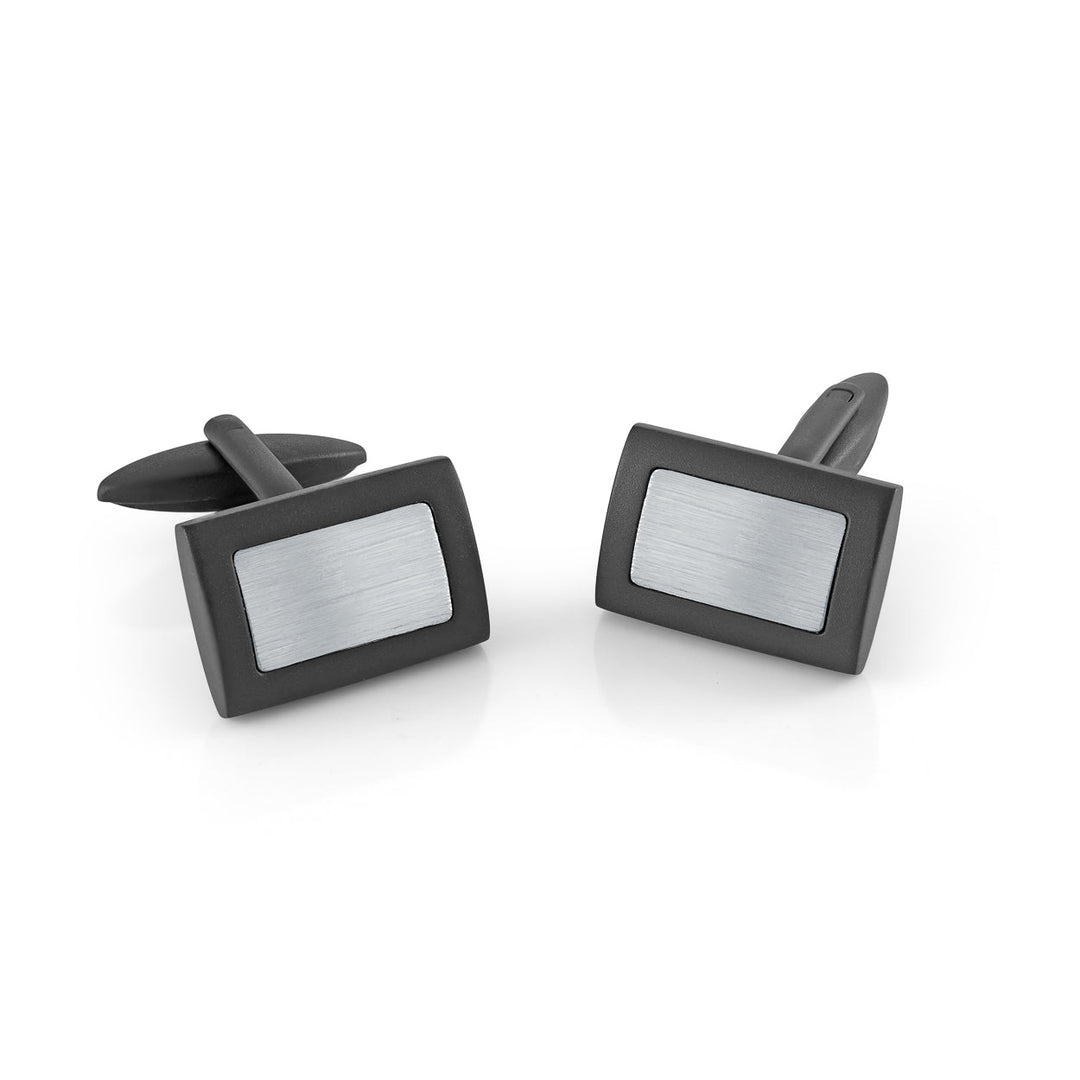 Italgem Brushed Cufflinks at Golden Tree Jewellers