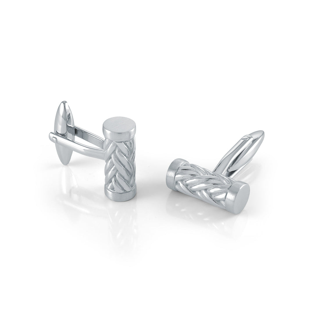 Italgem Weave Cufflinks at Golden Tree Jewellers