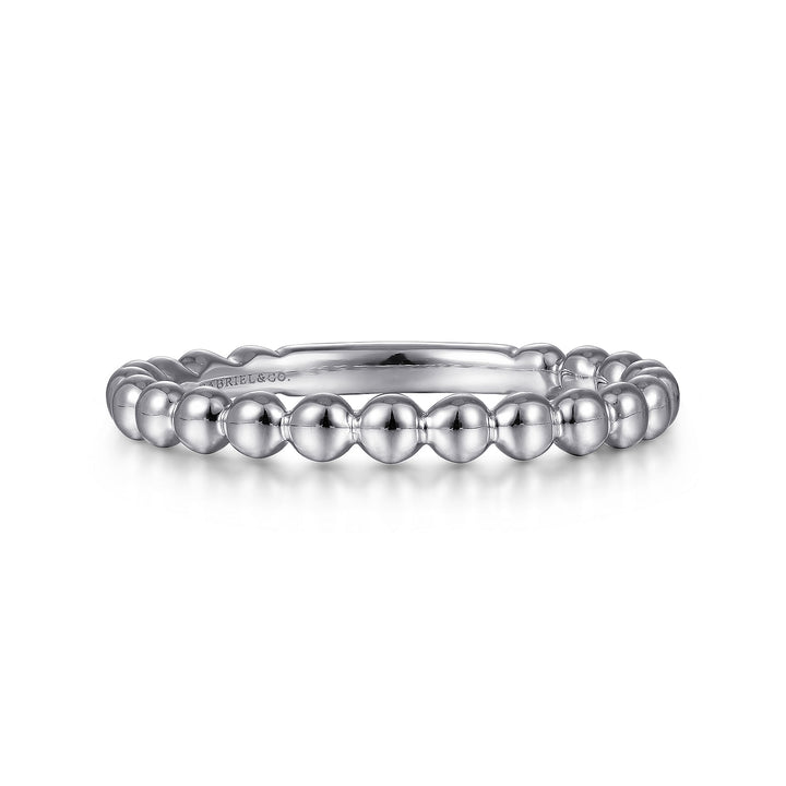 14K White Gold Bujukan Stackable Ring LR4871W4JJJ