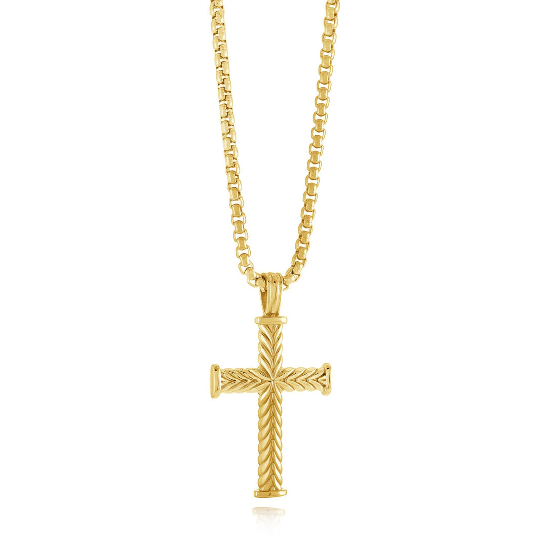 Italgem Chevron Cross Pendant at Golden Tree Jewellers