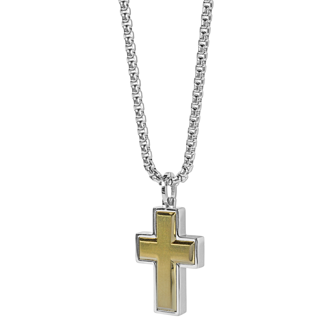 Italgem Edged Cross Pendant at Golden Tree Jewellers