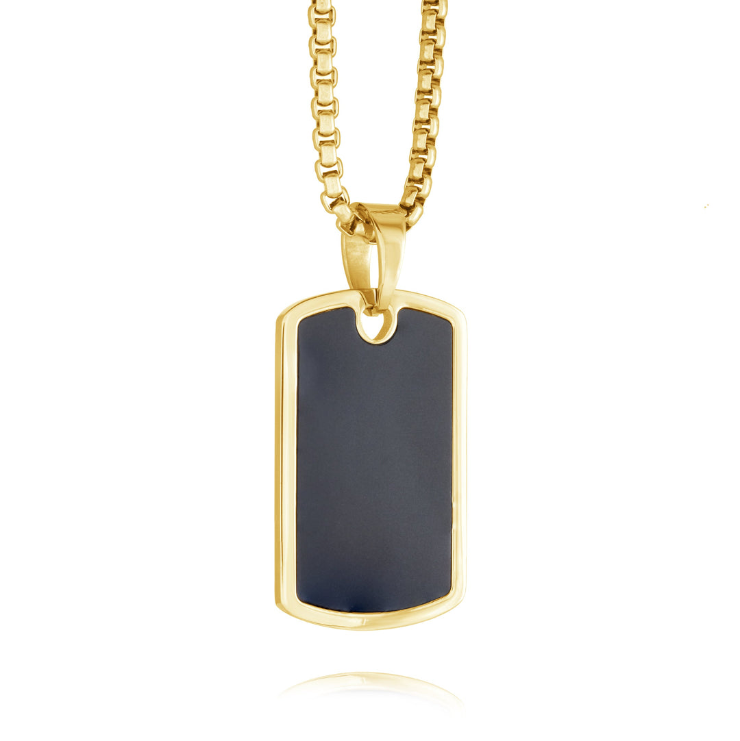 Italgem Matte Centre Dog Tag at Golden Tree Jewellers