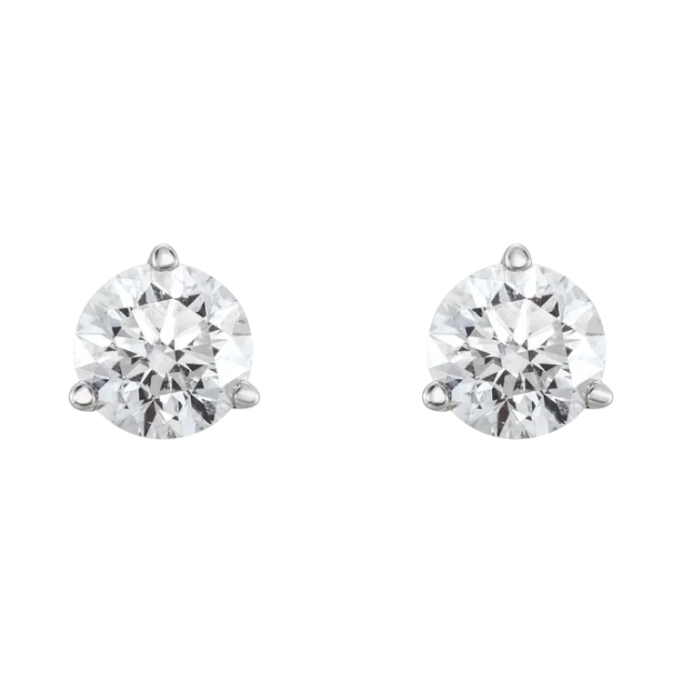 Diamond Solitaire Screwback Studs