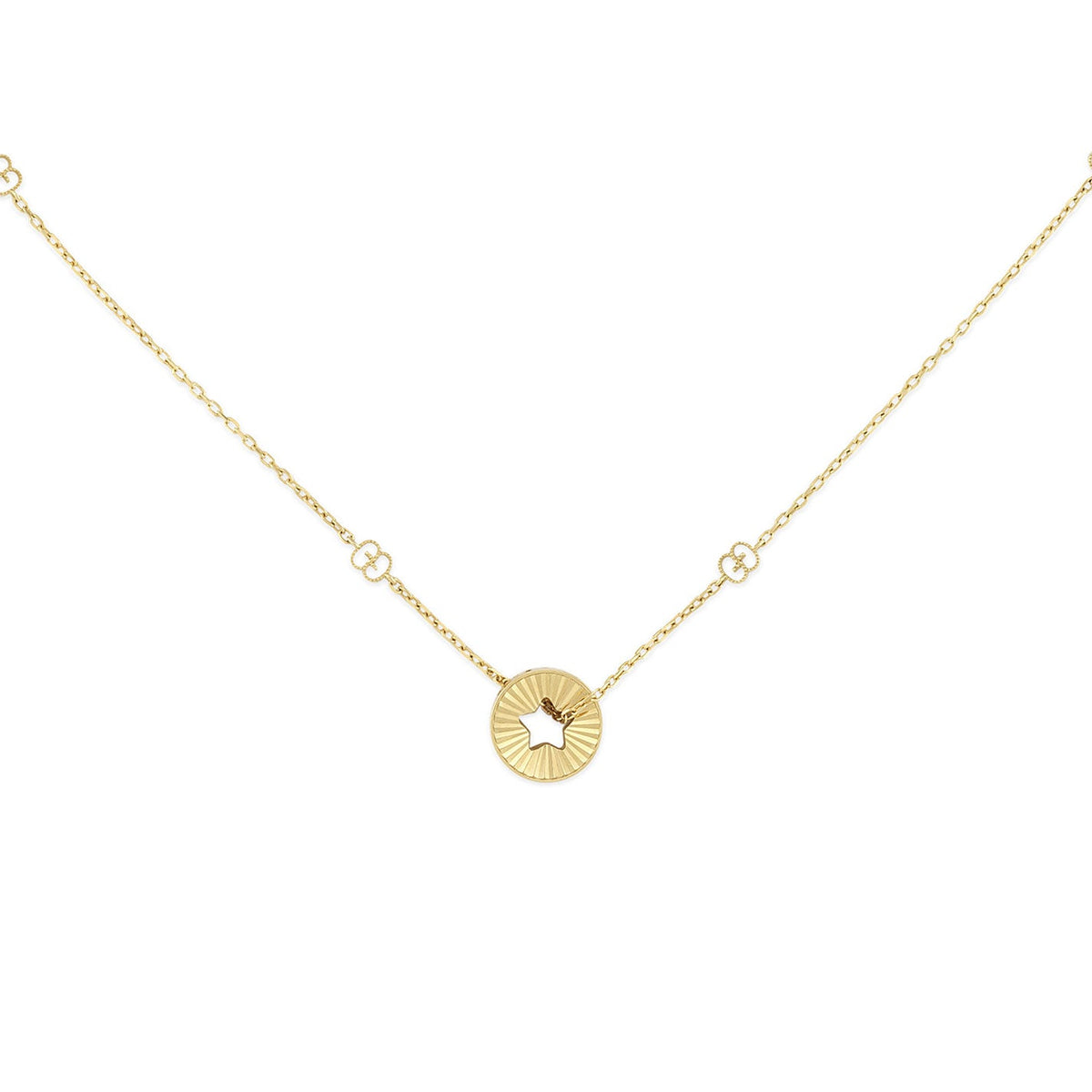 18k store yellow gold necklace