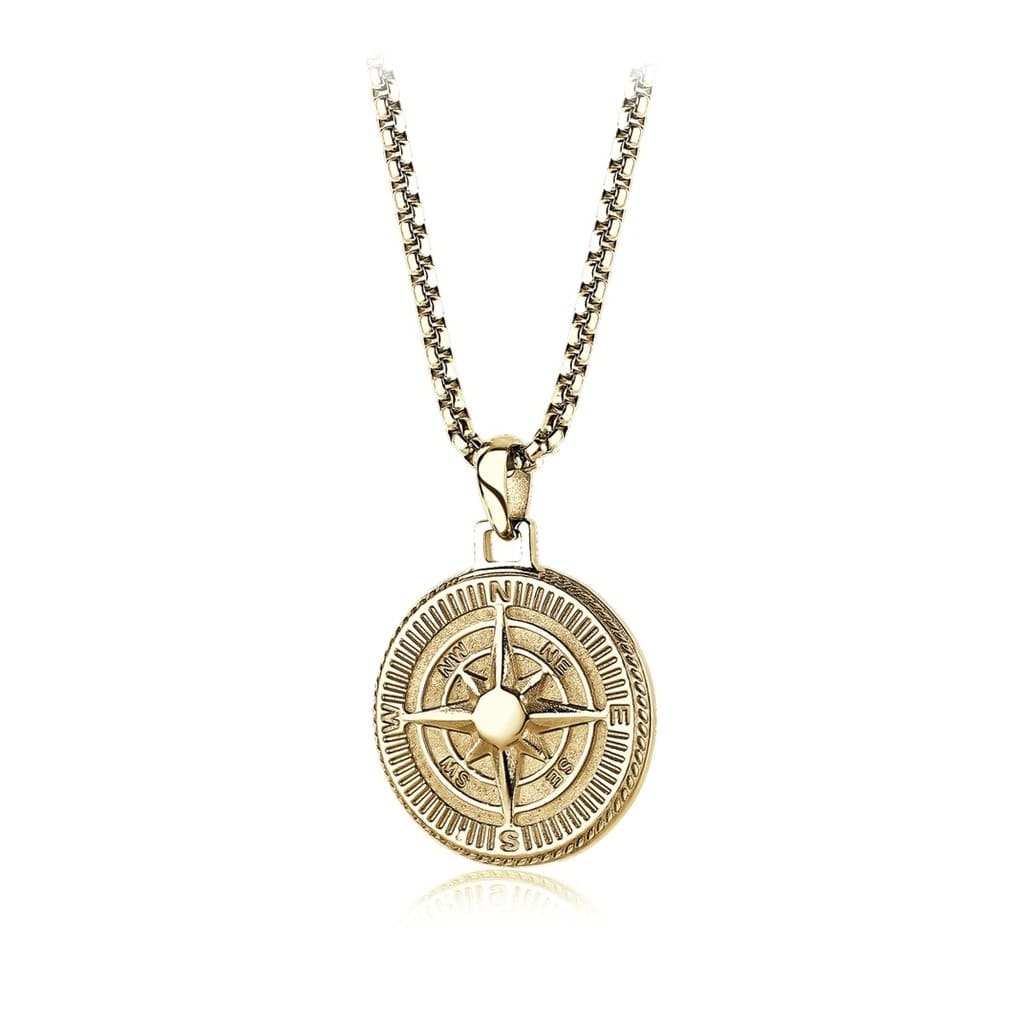 Italgem Italgem Steel Compass Pendant at Golden Tree Jewellers