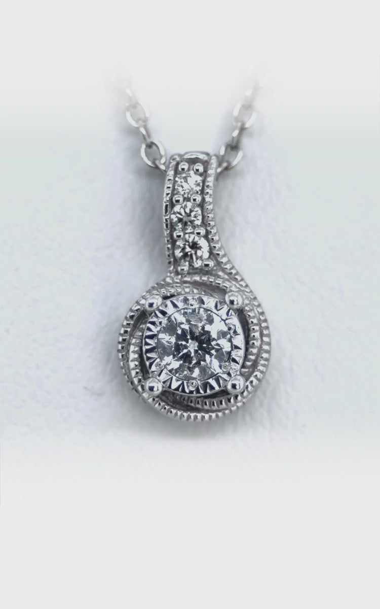 Enchanting 0.20 Ct Diamond Pendant