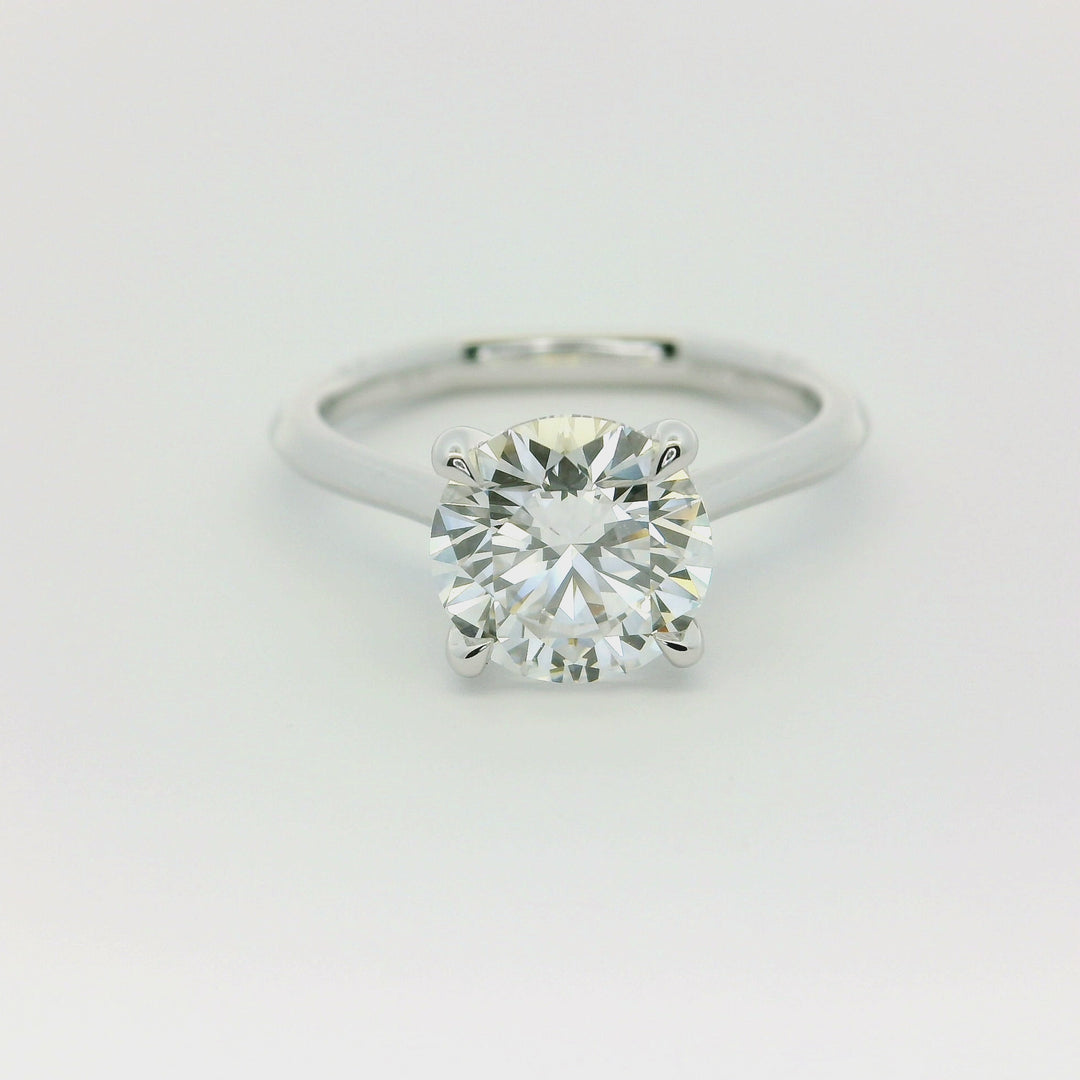 2.05 CT Round Lab Diamond Solitaire Engagement Ring in 14K White Gold