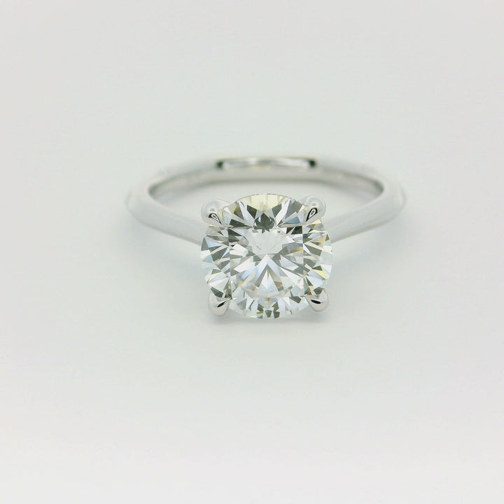 2.05 CT Round Lab Diamond Solitaire Engagement Ring in 14K White Gold