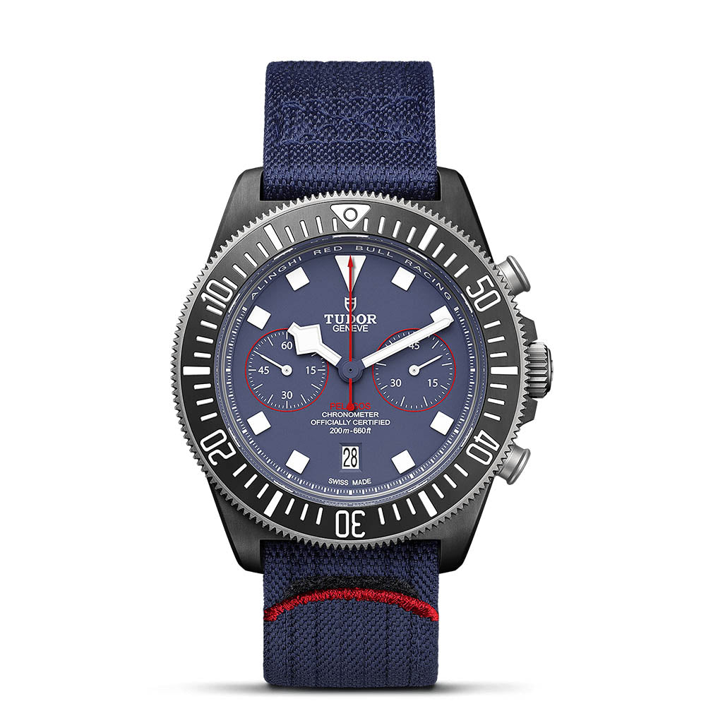 TUDOR Pelagos FXD Chrono 43 mm M25807KN-0001 at Golden Tree Jewellers, an Official Tudor Retailer