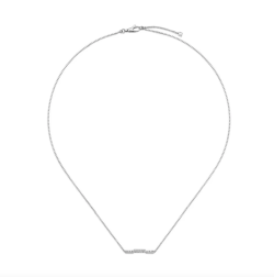 Gucci Link To Love 18K White Gold Diamond Necklace YBB66213200100U