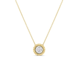 Roberto Coin 18K Yellow & White Gold 18K Siena Small Diamond Dot Necklace